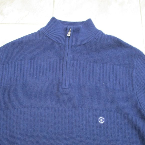 Chap Ralph Lauren 1/4 Zip Pullover Sweater Navy Blue NWT - Picture 5 of 7